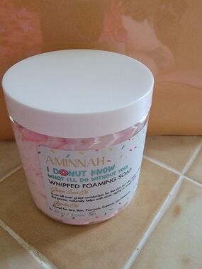 Aminnah I Donut Know Pink Whipped Foaming Soap.